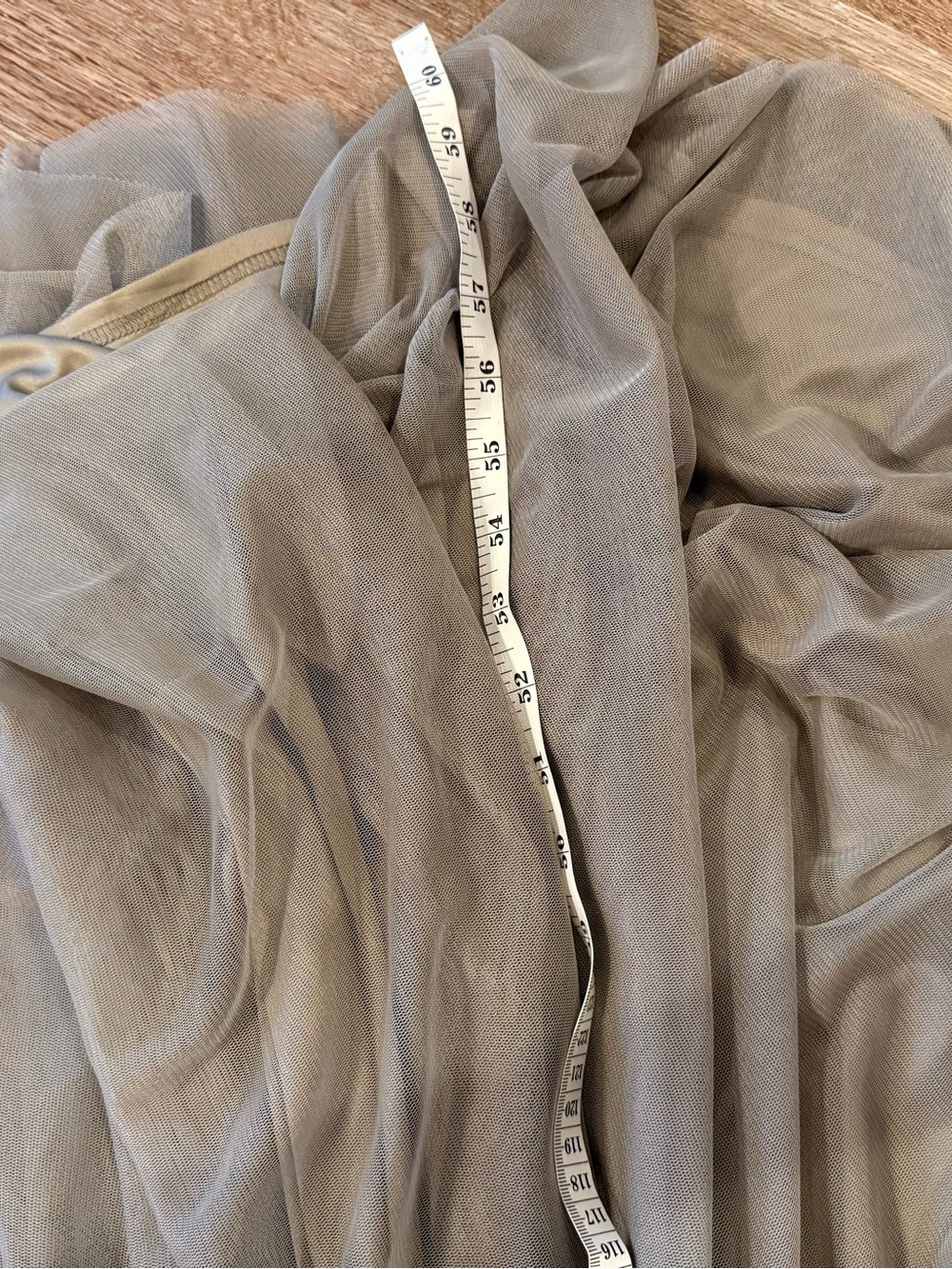 Tadashi Shoji Long Dress Women’s 6 Lace 3/4 Sleeves Belted Taupe Gold Modest NWT - Picture 12 of 14